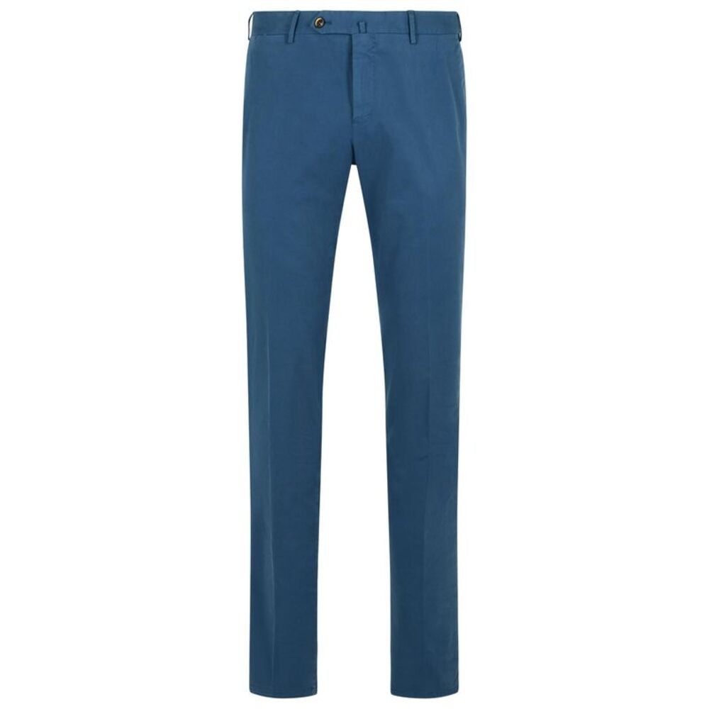 Pt01 'Slim' Light Blue Stretch Cotton Pants Men